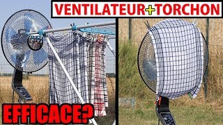 climatiseur maison torchon humide  ventilateur efficace  mieux quun climatiseur mobile [upl. by Nylak]