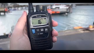 Icom ICM85E Compact VHF Marine Radio with Serious Business Features [upl. by Lincoln]