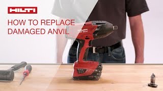 HOW TO replace damaged anvil on the Hilti cordless impact wrench SIW 18TA [upl. by Currie]