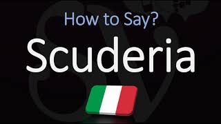 How to Pronounce Scuderia CORRECTLY [upl. by Bolme64]