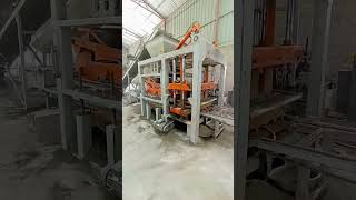 concrete cement brick block making manufacturing mass production process factory worker [upl. by Edy171]