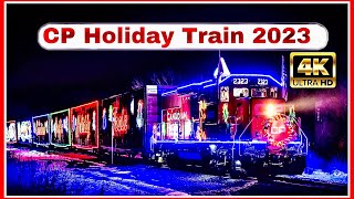 CP Canadian Pacific Holiday Train 2023 4K Video [upl. by Sadirah359]