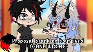 Proposing to my boyfriend prank GONE WRONG Gacha pranks [upl. by Haon854]