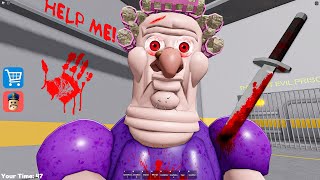 MAD GRUMPY GRAN UPDATE BARRYS PRISON RUN Obby Roblox [upl. by Relyhs135]