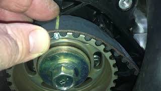 HOW TO FIT THE TIMING BELT NO MUCKING AROUND  timing marks Toyota Diesel [upl. by Lowney874]