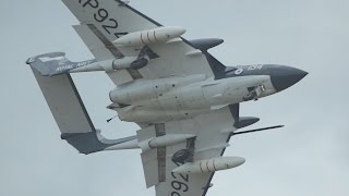 De Havilland DH110 Sea Vixen FAW2 flying Display at RNAS Yeovilton Air Day 2015 [upl. by Ennaul]