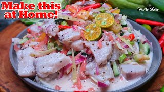 KINILAW  This Unusual way of Cooking Turned out very DELICIOUS❗ Easy yellowfin tuna recipe [upl. by Ruskin]