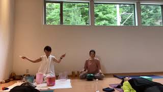 sazanami drum and crystalbowls sound healing cioncert at yoga studio maitri sayama [upl. by Anderer]