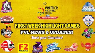 Things You Need to Know About PVL 2023 All Filipino Conference  Highlight Game First Week Schedule [upl. by Niatsirhc]