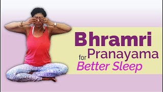 Bhramri Pranayama for Better Sleep Yoga from Home [upl. by Ardy272]