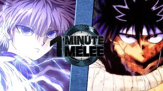 One Minute Melee S5 EP5  Killua vs Hiei Hunter X Hunter vs Yu Yu Hakusho [upl. by Neeuq123]