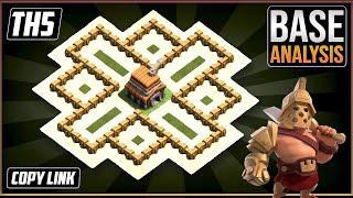 THE ULTIMATE TH5 HYBRIDTROPHY Base 2023 COC Town Hall 5 TH5 Trophy Base Design  Clash of Clans [upl. by Sakmar]