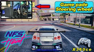 How To Play NFS Heat in the Gaming steering wheel x360ce  Tutorial [upl. by Nylloh]