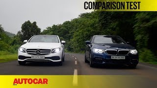 BMW 530d M Sport vs MercedesBenz E350d Avantgarde  Comparison Test  Autocar India [upl. by Salisbarry]