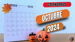 🔴CALENDARIO OCTUBRE 2024  Planificador Del MES De OCTUBRE 2024 [upl. by Auqenehs]