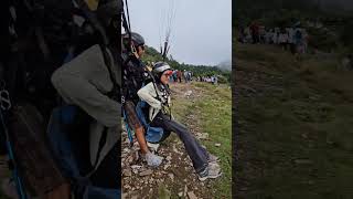 Paragliding Pokhara Nepal SarangkotTandemflight Paragliding Takeoff🇳🇵🪂 paraglidinginnepal [upl. by Nongim]