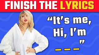 FINISH THE LYRICS  Most Popular viral Tik Tok Songs of 20222023  Music Quiz [upl. by Demitria]