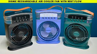 DISNIE Rechargeable Air Cooler Fan With Mist Flow 2 [upl. by Rohpotsirhc]