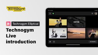 Technogym Elliptical  Technogym Live introduction [upl. by Shayn]