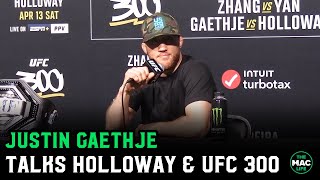 Justin Gaethje on Max Holloway “Every time I fight is a traumatic life experience” [upl. by Galvan]