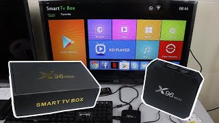 Unboxing X96 Mini Android TV Box Review and Setup [upl. by Halie]