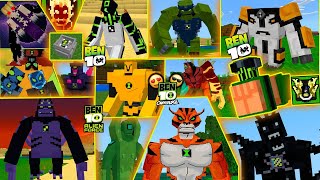 NEW ALIENS  BEN 10 OMNI R MOD 😍 FOR MINECRAFT PE  MCPE 120 [upl. by Etteraj527]