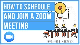 ⚙ How To Schedule And Join A Zoom Meeting [upl. by Foscalina]