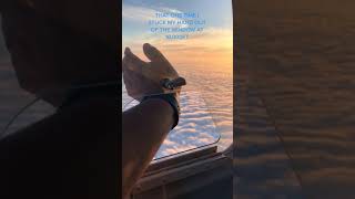 Pilot open window at 10000 feet up when flying and stuck hand  Pilot fly flight  shorts [upl. by Nivlam]