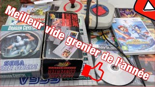 Le meilleur VIDE GRENIER LIVE de l’année avec du vinyle  JEUX VIDÉO  k7 audio et livre [upl. by Eenafets]