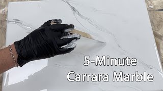 5Minute Carrara Marble using PolyKote  Artisan Design Concepts [upl. by Vena]