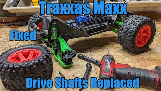 Traxxas Maxx quotHow to Fix Drive Shaftsquot [upl. by Columba558]