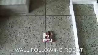 Wall Following Robot  Electronics Hobby Projects Video [upl. by Naginarb219]