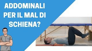 Addominali per il mal di schiena Un esercizio utile [upl. by Ahsenak]