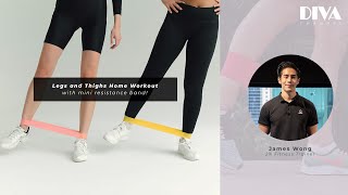 一條輕巧橡筋帶，鍛練大腿超有感！三個橡筋帶負重Home workout動作示範！｜Gym Come True [upl. by Llenrap820]