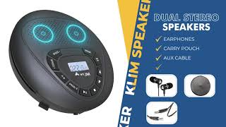 KLIM Bluetooth CD Player with Speakers [upl. by Ahsinehs894]