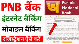 PNB Internet Banking Registration 2024  Punjab National Bank Net Banking Registration [upl. by Persis756]