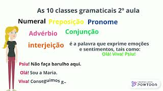 As 10 classes Gramaticais 2Âº aula [upl. by Artemus864]