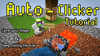 Minecraft tutorial AFK Mining  MCPE [upl. by Drona122]