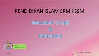 PENDIDIKAN ISLAM SPM KSSM KERTAS 2 [upl. by Ellednahs]