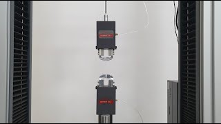 Silk Yarn Tensile Test  Pneumatic Fixture For Single Yarn [upl. by Ettenil201]