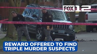 Reward offered to find N Portland triple murder suspects [upl. by Gnaht]