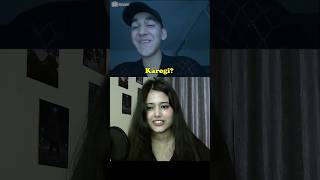 Foreigners speaking Hindi Indiangirl on Omegle  omegle ytshorts indianshorts omeglefunny yt [upl. by Edgard]