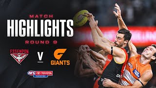 Essendon v GWS Giants Highlights  Round 9 2024  AFL [upl. by Turnheim991]