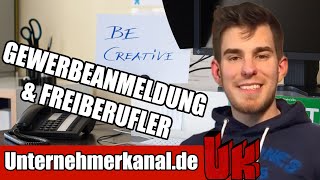 Gewerbeanmeldung amp Freiberufler Wie melde ich meine Firma an [upl. by Adnovoj]