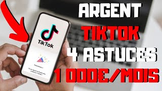 COMMENT GAGNER DE LARGENT SUR TIKTOK  4 ASTUCES [upl. by Leakim]