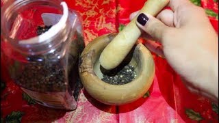 ASMR Mortar amp Pestle Grinding No Talking [upl. by Norrahc222]