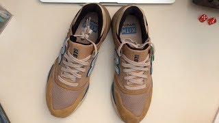 KITH x New Balance x Nonnative 997s Tan  Beige Unboxing [upl. by Cutter668]