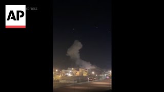 Video appears to show drone attack in Eilat Israel [upl. by Tama]