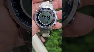 Casio Protrek PRW31YT7JF Video to show the blue ring in it casio casiolovers casiodigital [upl. by Shelia]