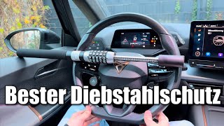 Bester Diebstahlschutz für das Auto  Cupra Born Tevlaphee Lenkradsperre [upl. by Aihsyla]